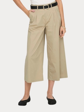 παντελονι only tanny mw pleat culotte safari beige only σε προσφορά