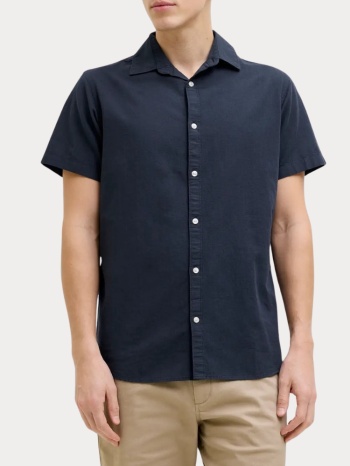 κοντομανικο πουκαμισο jack & jones jrebmoss sunny navy σε προσφορά