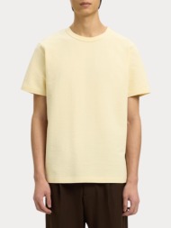 t-shirt selected slmsander seersucker ss o-neck angora selected