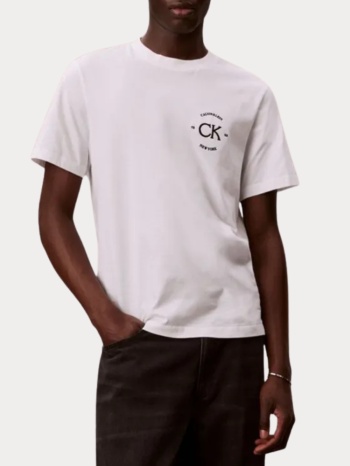 t-shirt calvin klein logo white calvin klein σε προσφορά