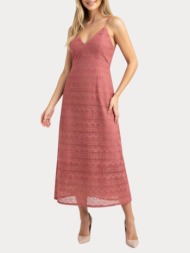 dress vero moda vmhoney lace singlet calf dress exp red vero moda