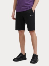 shorts φορμες jack&jones 12289726 jpstgordon college sweat shorts mid μαυρο jack&jones