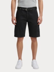 cargo jack&jones 12289335 jpstcole hudson belted cargo shorts mid μαυρο jack&jones