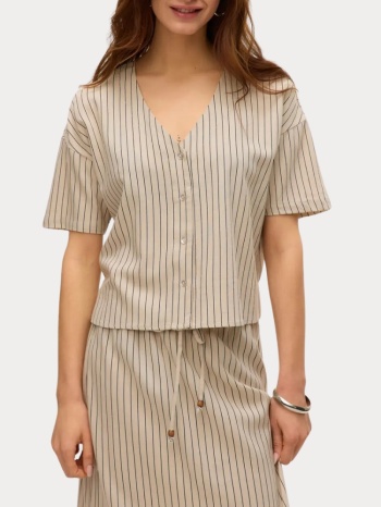 πουκαμισο vero moda 10279696 vmmymilo 2/4 v-neck shirt wvn σε προσφορά