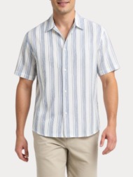 κοντομανικο πουκαμισο jack & jones jornantucket double cloth shirt sky captain jack&jones