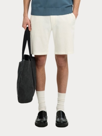 βερμουδα selected slhregular brody linen shorts cloud σε προσφορά