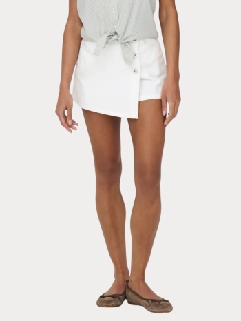 skort only lesly reg lb dnm white denim only σε προσφορά