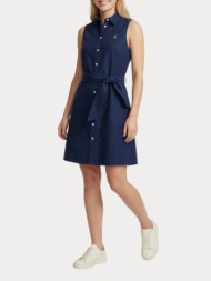 φορεμα polo ralph lauren classic oxford-wvn-dresses navy polo ralph lauren