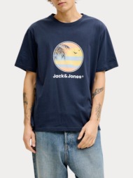 t-shirt jack & jones jjperry tee ss crew neck navy blazer jack&jones