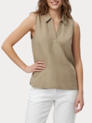 tencel top vero moda harper sl collar short silver mink vero moda