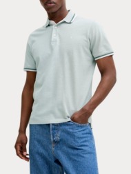 πολο jack&jones 12136668 jjepaulos polo ss noos mineral blue play jack&jones