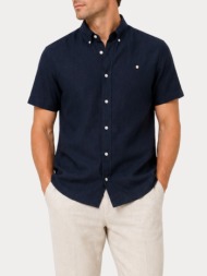 short sleeve jack&jones 12295803 jprblusummer lin. bl. shield ss shirt sn sky captain jack&jones