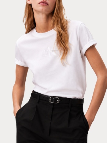 top calvin klein lv047d873g-yaf ss classic foil monologo σε προσφορά