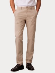 παντελονι calvin klein lv04rf618g-rak32 slim comfort cotton chino pant vintage khaki calvin klein