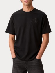 t-shirt calvin klein lv04rg838g-ub1 ss 16s aug calvin kln trvl gra black calvin klein