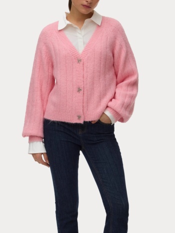 ζακετα vero moda vmsally ls v-neck cardigan parfait pink σε προσφορά