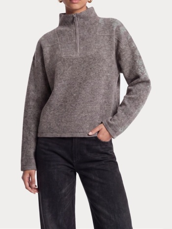 πλεκτα only onlclara ls half zip knt bracken/silver zip only σε προσφορά