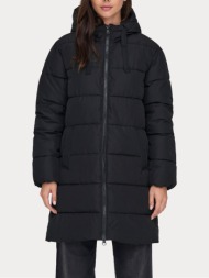 παλτο only onlclair puffer hood coat cc otw black only