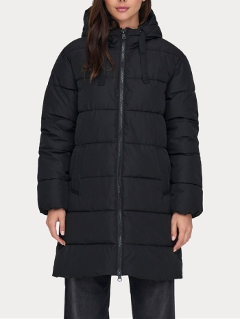 παλτο only onlclair puffer hood coat cc otw black only σε προσφορά