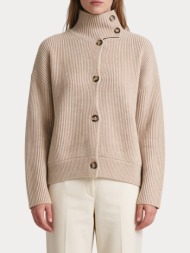 ζακετα musy muse high neck beige musy muse