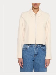 jacket only onlherle life l/s zip jacket tlr off-white only
