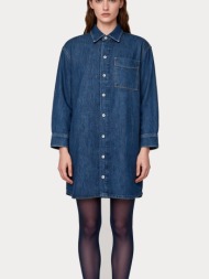 φορεμα g-star oversized denim dress dark blue g-star