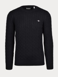πλεκτο gant cable knit black gant