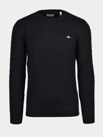 πλεκτο gant cable knit black gant σε προσφορά