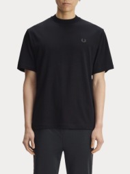 t-shirt fred perry reflective print black fred perry
