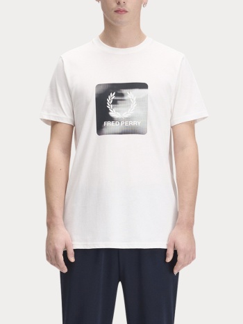 t-shirt fred perry laurel wreath digital snow white fred σε προσφορά