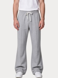 παντελονι φορμας five ever paris flare light grey five ever paris