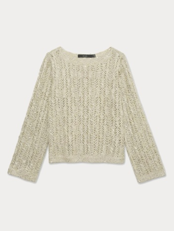 πλεκτο vero moda vmnewleilani ls boatneck pullover cement σε προσφορά