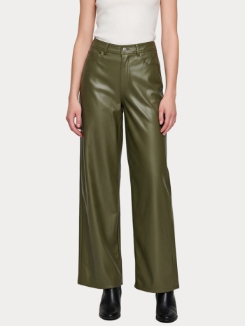 παντελονι only onlsmooth hw faux leath wide pant cc pnt σε προσφορά