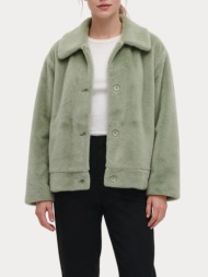 γουνα only onlmeagan life faux fur jacket cc otw desert sage only