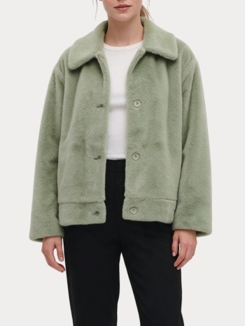 γουνα only onlmeagan life faux fur jacket cc otw desert σε προσφορά