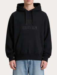 φουτερ jack&jones jorfrederiksberg monogram sweat hood sn black jack&jones
