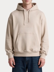 φουτερ jack&jones jorfrederiksberg monogram sweat hood sn feather gray jack&jones