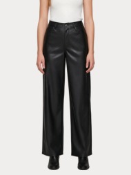 παντελονι only onlsmooth hw faux leath wide pant cc pnt black only