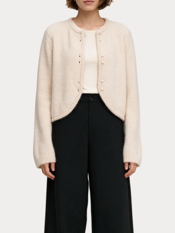 ζακετα only onlzaggie ls button cardi cc knt birch pearl σε προσφορά