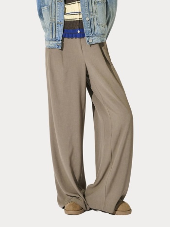 παντελονι only onlsvea hw wide pant cc tlr walnut only σε προσφορά