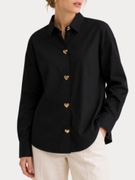 πουκαμισο only onlkiri button detail ls shirt fr wvn black only