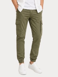 ανδρικο παντελονι cargo paul flake akm 542 olive night jack&jones