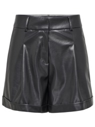 shorts only oda faux leather emy shorts phantom only