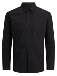 πουκαμισο jack & jones jjjoe ls plain black jack&jones
