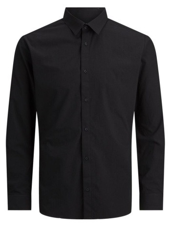 πουκαμισο jack & jones jjjoe ls plain black jack&jones σε προσφορά