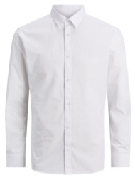 πουκαμισο jack & jones jjjoe ls plain white jack&jones