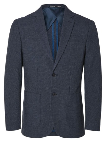 σακακι selected slhslim-gabe structure blazer dark blue σε προσφορά