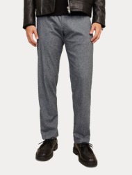παντελονι jack & jones jpstkane jjherringbone jogger dark grey melange jack&jones