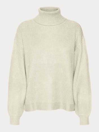 πλεκτο vero moda vmamelia ls cowlneck pullover birch vero σε προσφορά