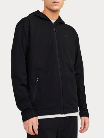 ζακετα jack & jones jcocloud sweat zip hood black jack&jones σε προσφορά